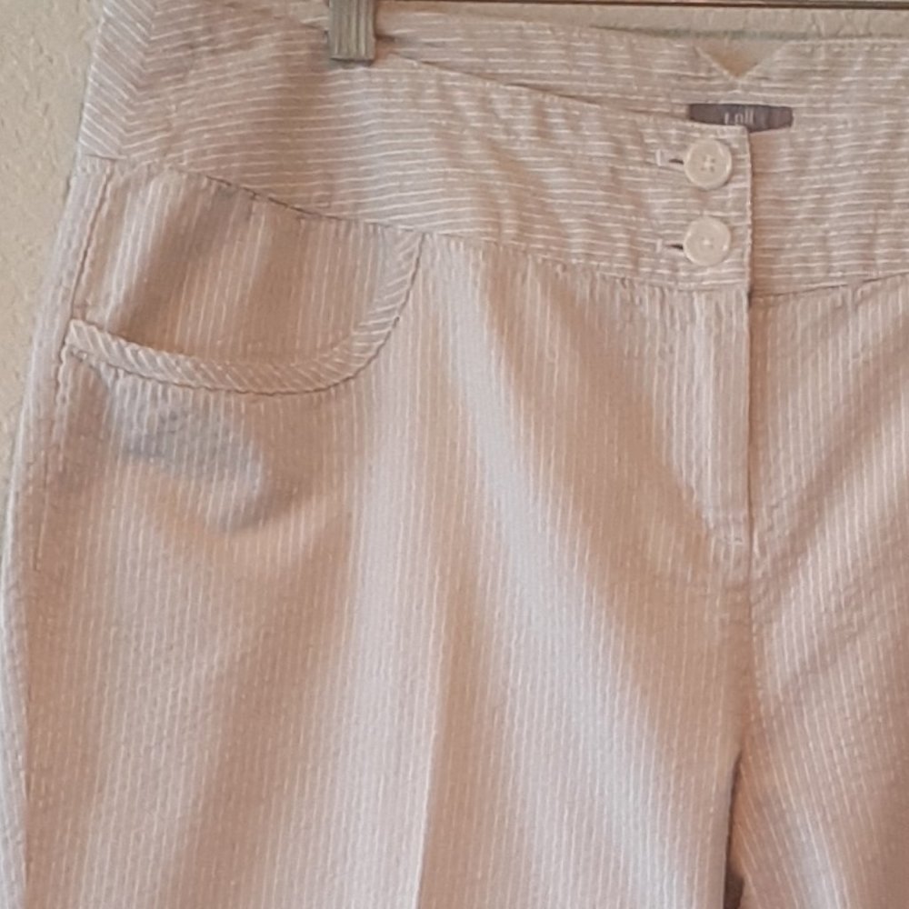J. Jill Striped Cotton Wide Leg Pants - Picture 11 of 13
